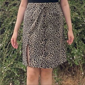 Leopard Print Women's Skirt